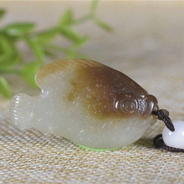和田玉 小美鱼 糖料 连年有余图3