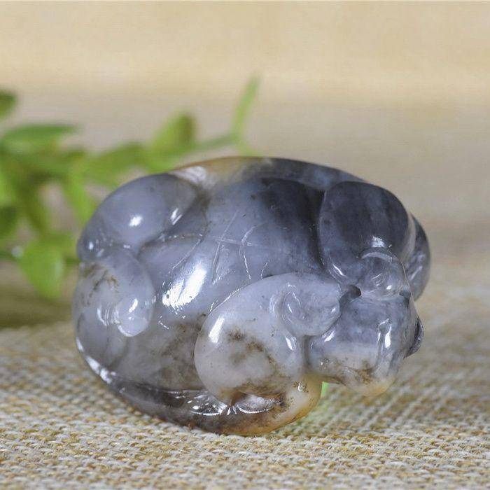 和田玉 籽玉 青花 黄沁 三彩 龙龟 招财进宝图6