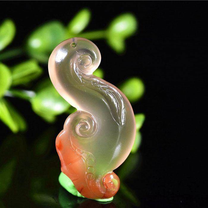 南红玛瑙 琥珀冻 如意灵芝 连连如意图2