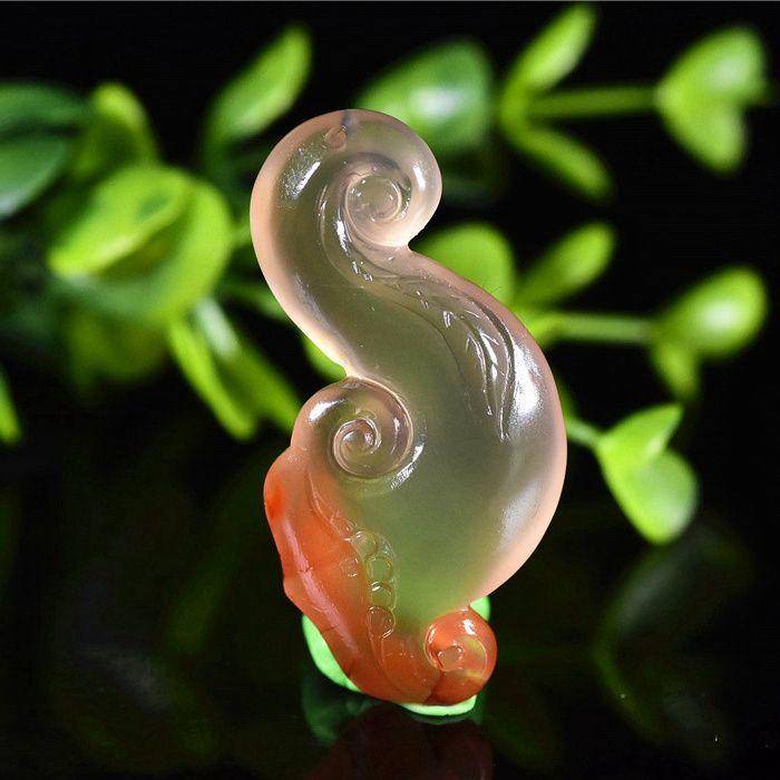 南红玛瑙 琥珀冻 如意灵芝 连连如意图3
