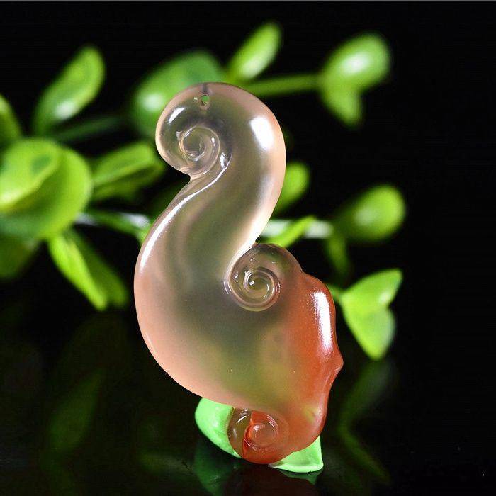 南红玛瑙 琥珀冻 如意灵芝 连连如意图5