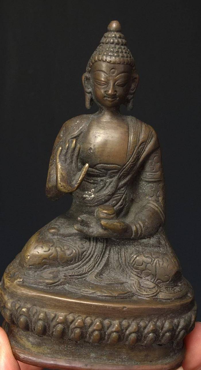 清代 藏传 释迦牟尼 坐佛像图5