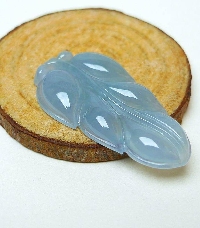 冰种水蓝金枝玉叶吊坠图5