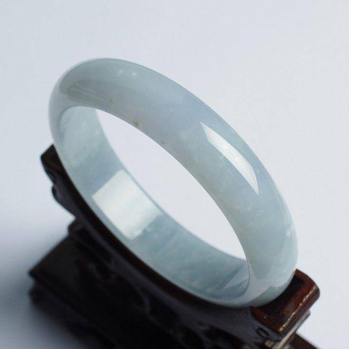 淡紫翡翠平安手镯 57mm 32HR19图4