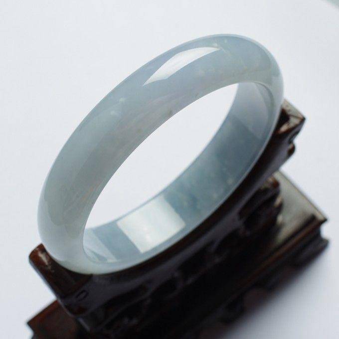 淡紫翡翠平安手镯 57mm 32HR19图3