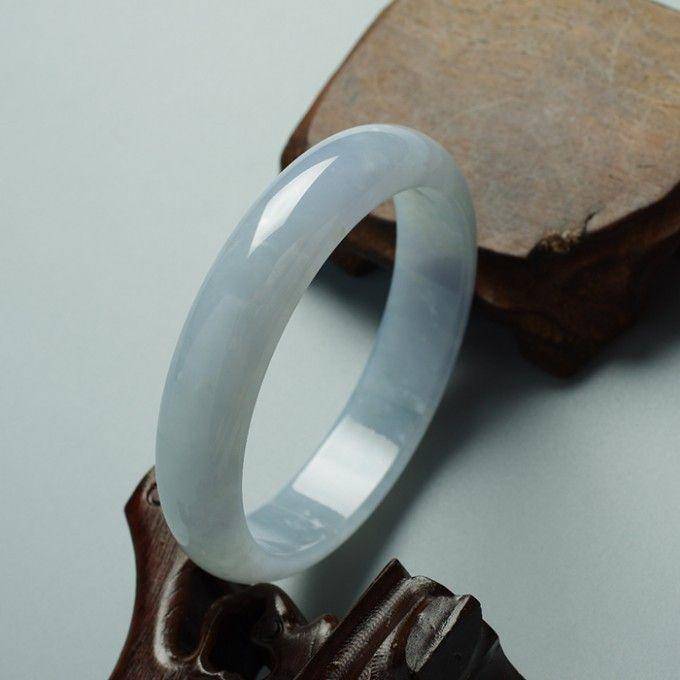淡紫翡翠平安手镯 57mm 32HR19图6