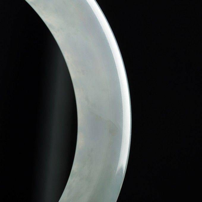 淡紫翡翠平安手镯 57mm 32HR19图7