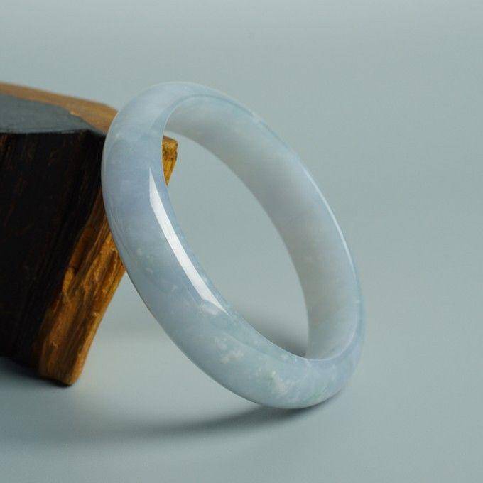 淡紫翡翠平安手镯 57mm 32HR19图8