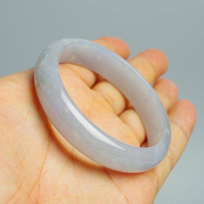 淡紫翡翠平安手镯 57mm 32HR19图9