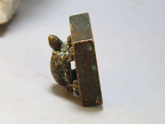 老铜 玄武 印章 斩刻精致 包浆老厚图5