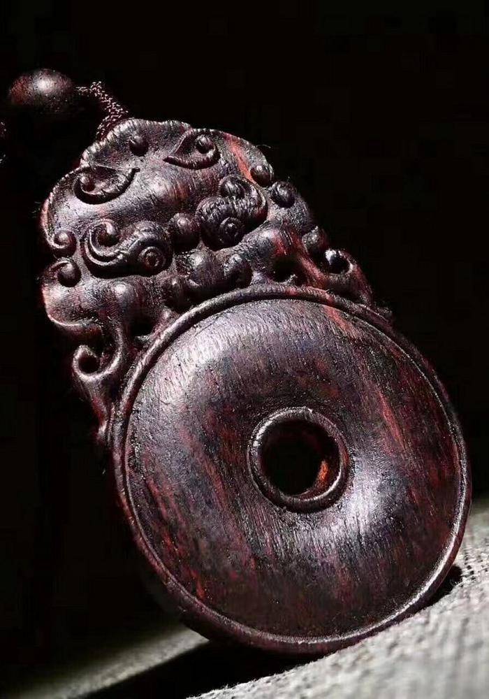 奇楠级降真香玉璧貔貅平安扣图5
