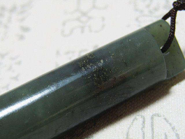和田玉 翎管 包浆熟润 橘皮纹清晰图5