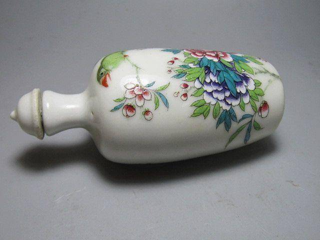 手绘 花开富贵 陶瓷鼻烟壶 画工精美图4