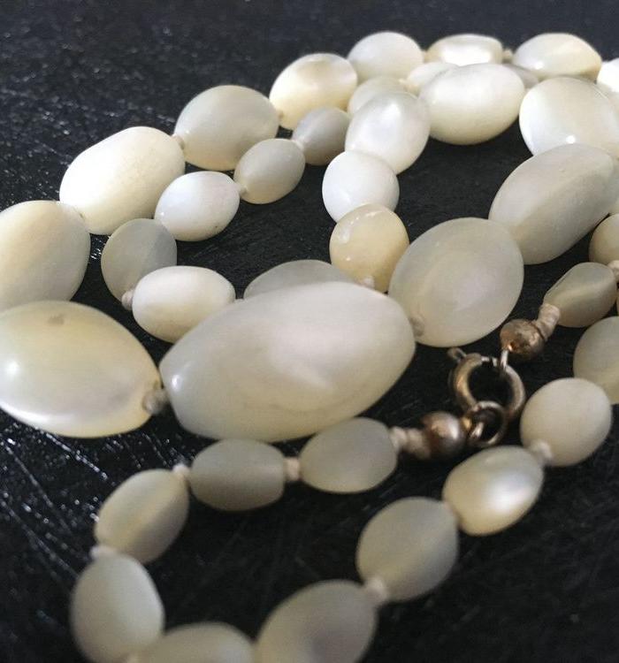 国内现货 欧洲老天然云贝母项链_在线拍卖_在