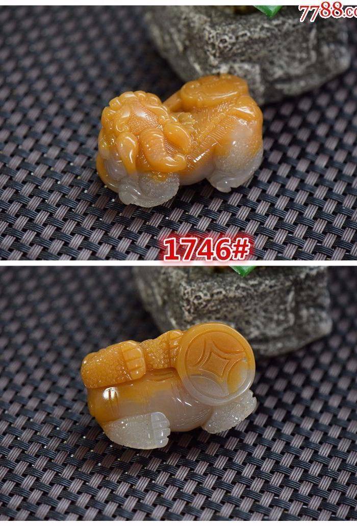 云南天然A货黄龙玉鸡油黄貔貅挂件吊坠一件带证书图2