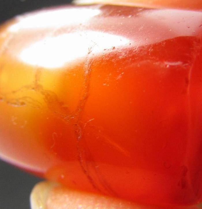 战汉 酒红玛瑙大管珠图4