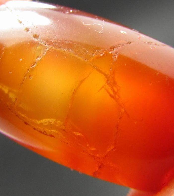 战汉 酒红玛瑙大管珠图5