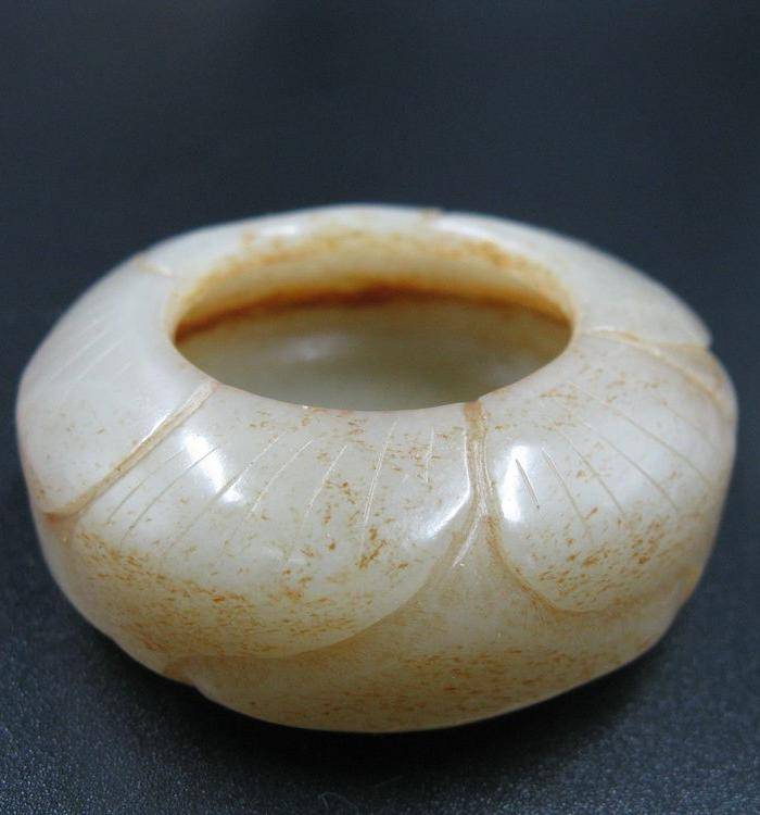 文房 榴花纹饰 玉水盂图5