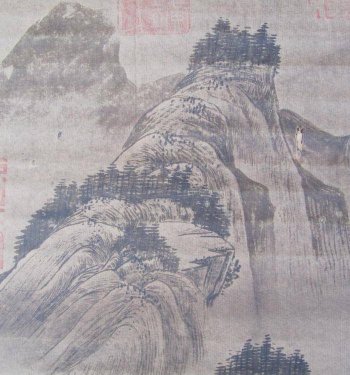 联盟 旧藏国画山水中堂图7