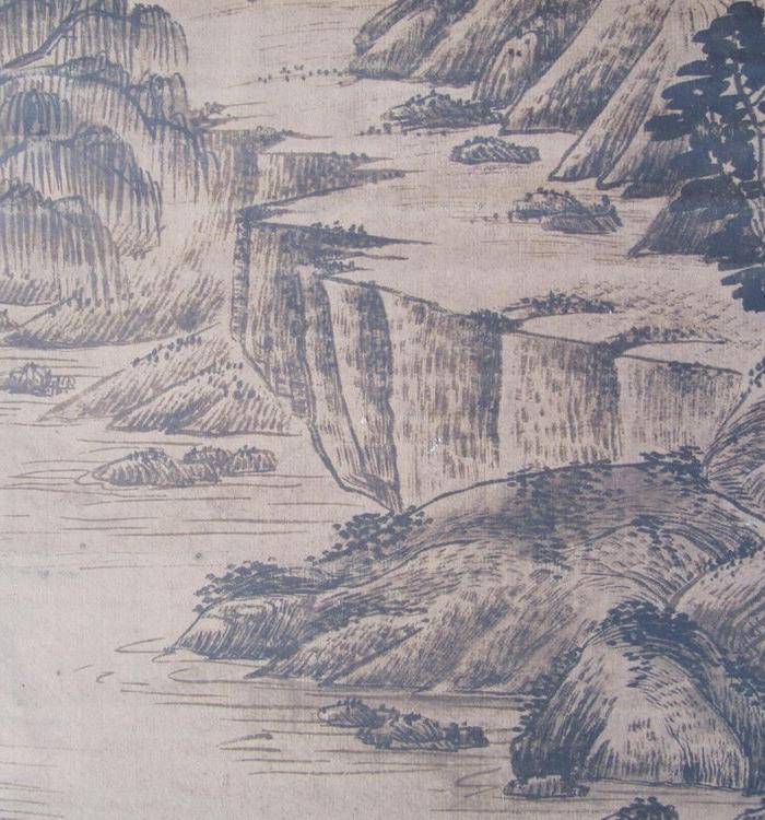 联盟 旧藏国画山水中堂图8