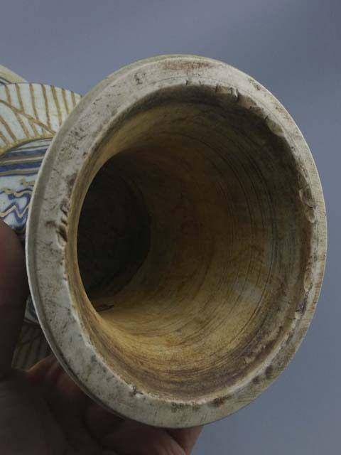 大元国至正八年青花描金鱼纹高足杯图12