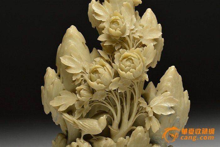 压轴品 青田花鸟山子图3