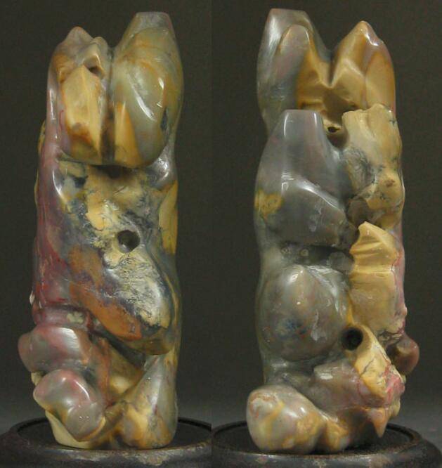 压轴,华夏推精作品,鸡血石,牛角冻山子图3