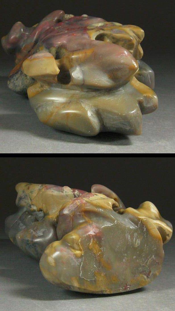 压轴,华夏推精作品,鸡血石,牛角冻山子图7