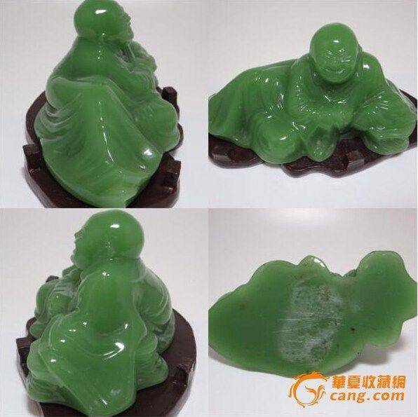 案头,料器仿翡翠佛图3
