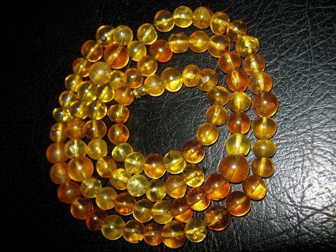 原矿金珀链子一条图3