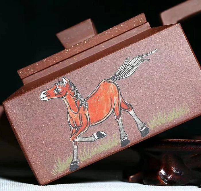 孪生一体一壶双用适同时泡两种茗茶之重器 扁四方 ,图6
