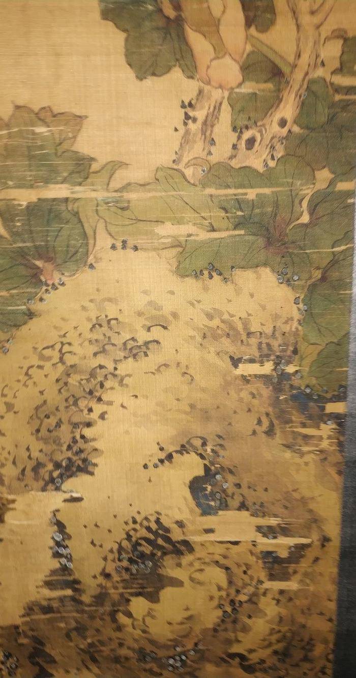 回流的瑞典回流的清代乾隆年间的绢本老画名家款图9