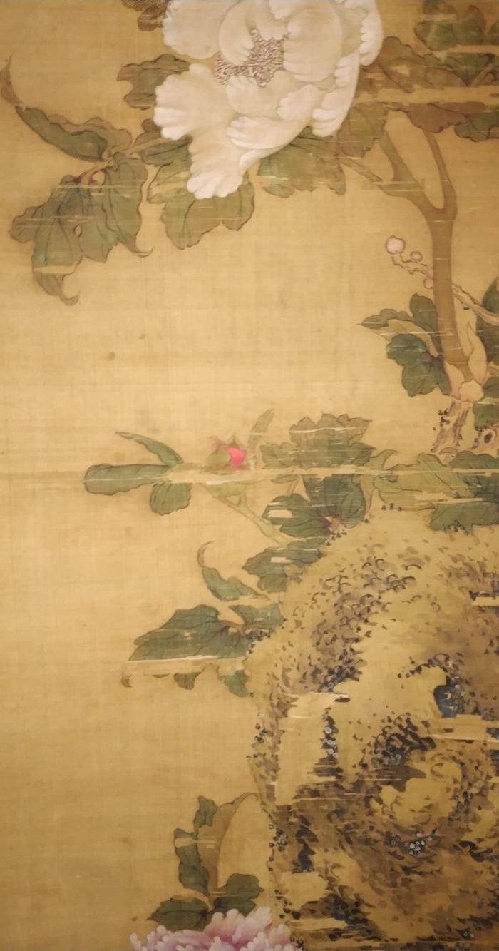 回流的瑞典回流的清代乾隆年间的绢本老画名家款图5