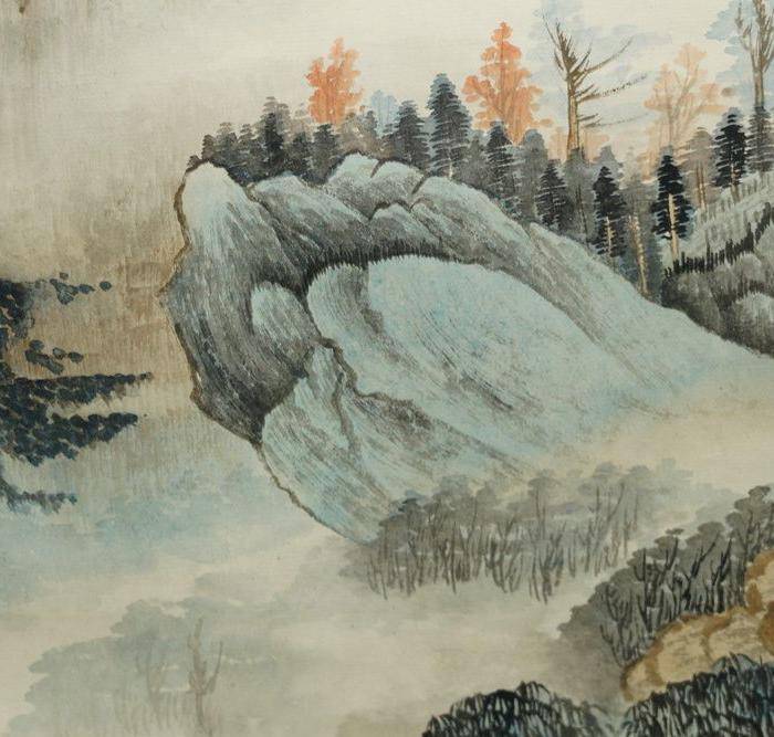 瑞典回流的名家郑午昌的山水画图9