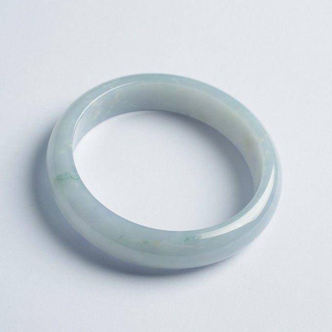 淡紫翡翠平安手镯 56mm 32HR11图3