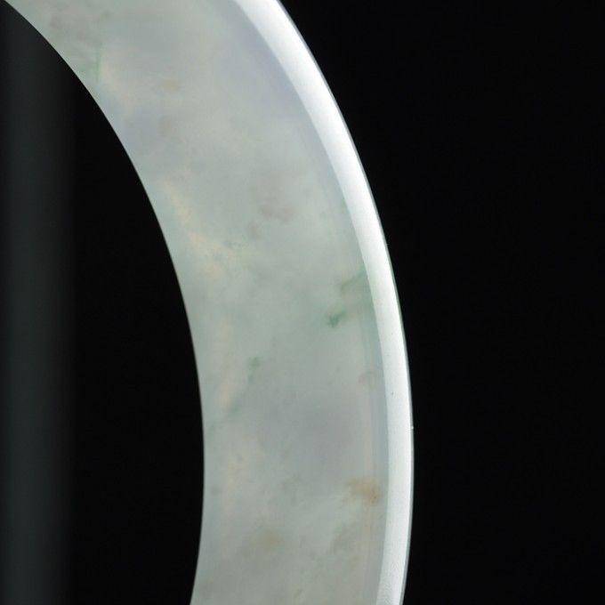 淡紫翡翠平安手镯 56mm 32HR11图8