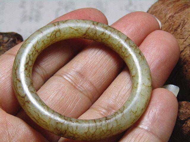 和田玉 袈裟环 包浆老厚图7