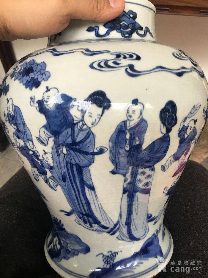 康熙青花四妃十六子将军罐图8