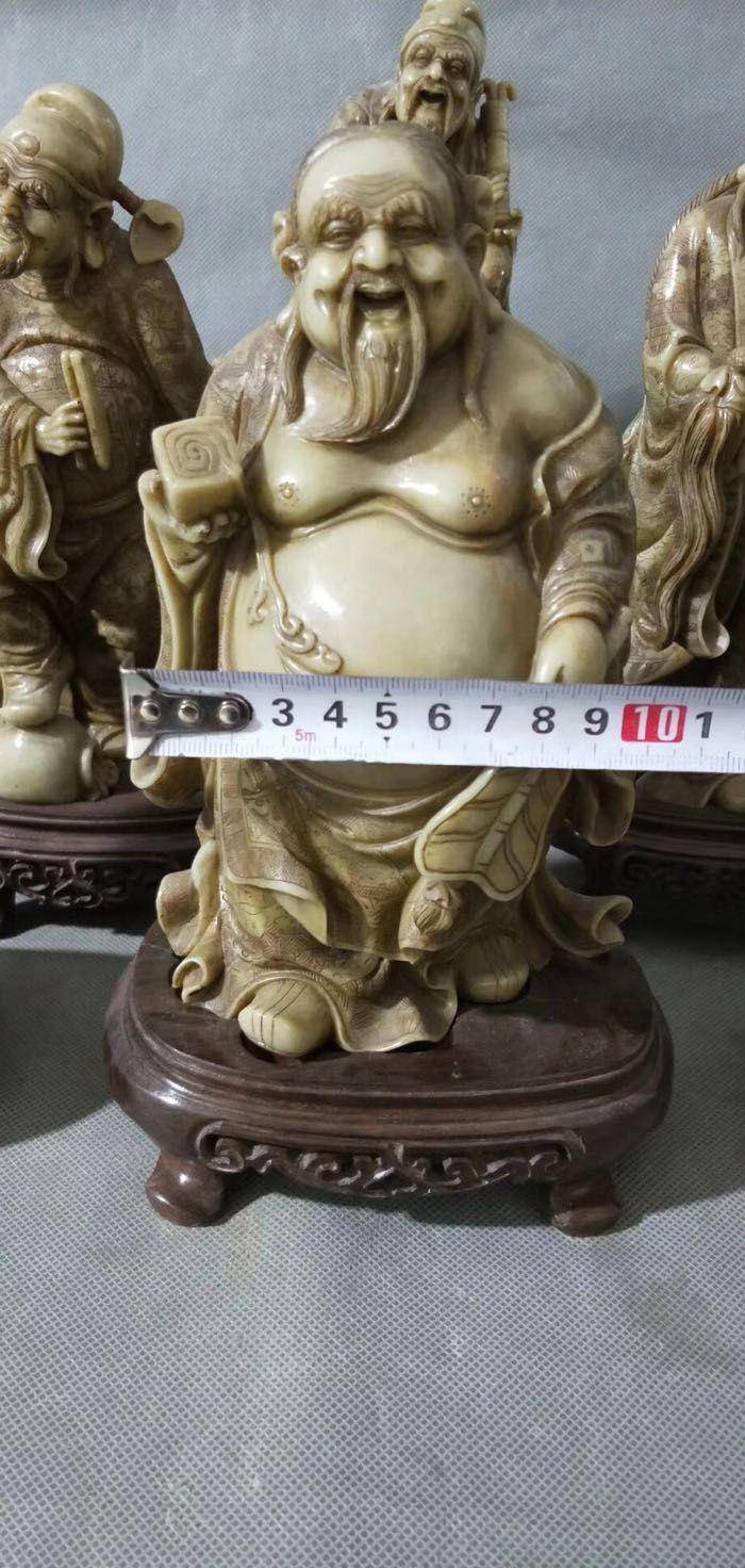 老寿山石精工八仙摆件图8