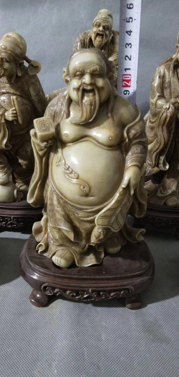 老寿山石精工八仙摆件图9