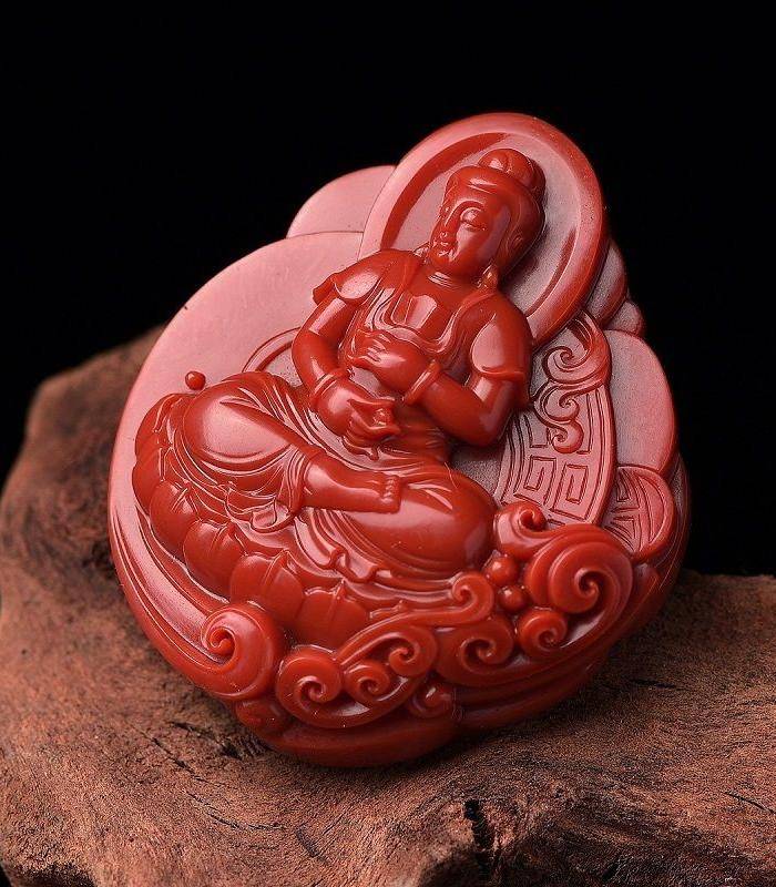 南红玛瑙 满色满肉 苏工 大慈悲观音 珍藏图2