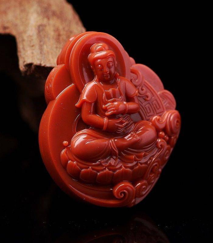 南红玛瑙 满色满肉 苏工 大慈悲观音 珍藏图4