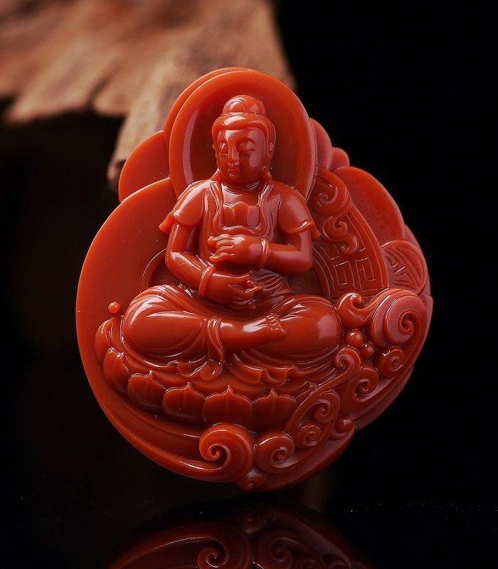 南红玛瑙 满色满肉 苏工 大慈悲观音 珍藏图5
