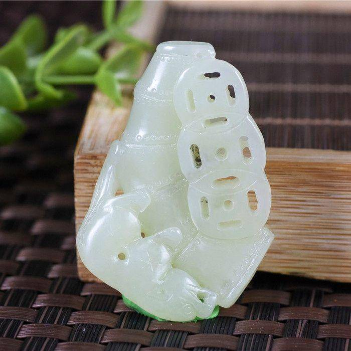 和田玉 且末 黄口料 美福竹 节节高升图4