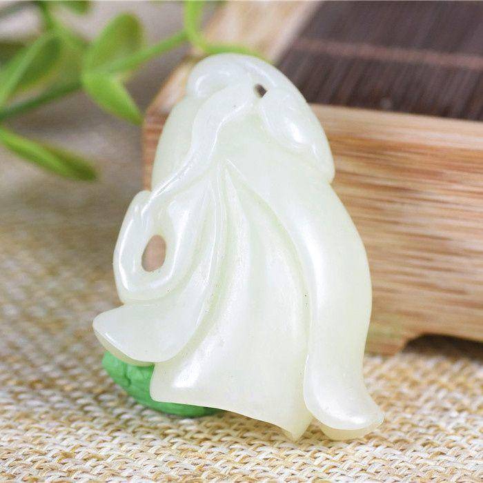 和田玉 且末黄口料 玉兰花 蕙质兰心 细腻图4