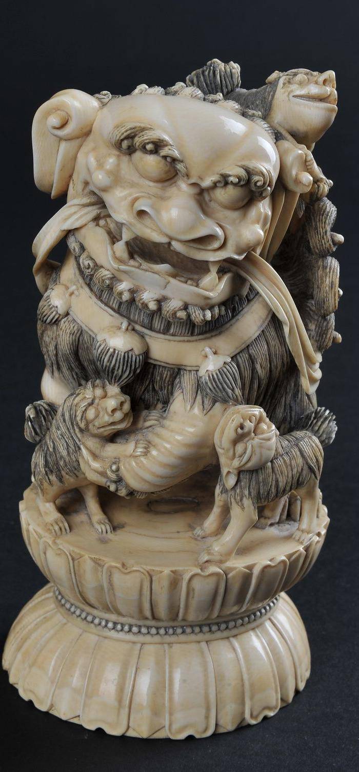欧美回流 精品 狮雕一对图7