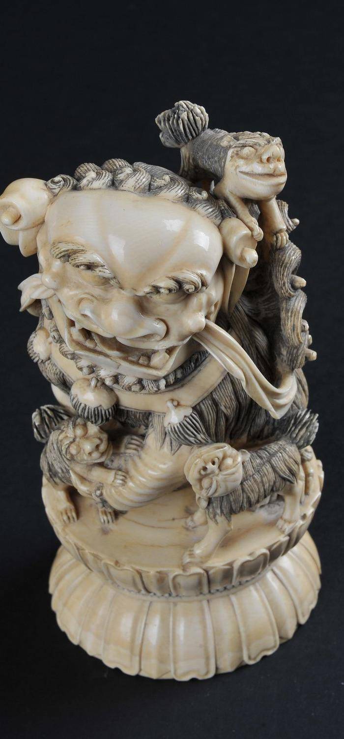 欧美回流 精品 狮雕一对图8