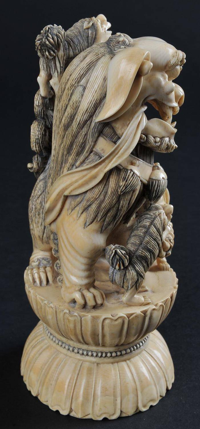 欧美回流 精品 狮雕一对图10