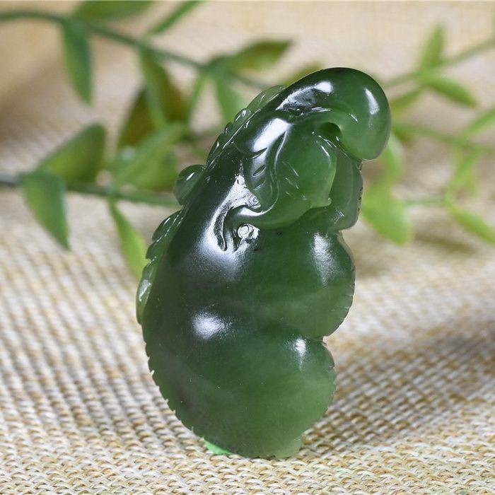 和田玉 碧玉 福豆 连中三元图3