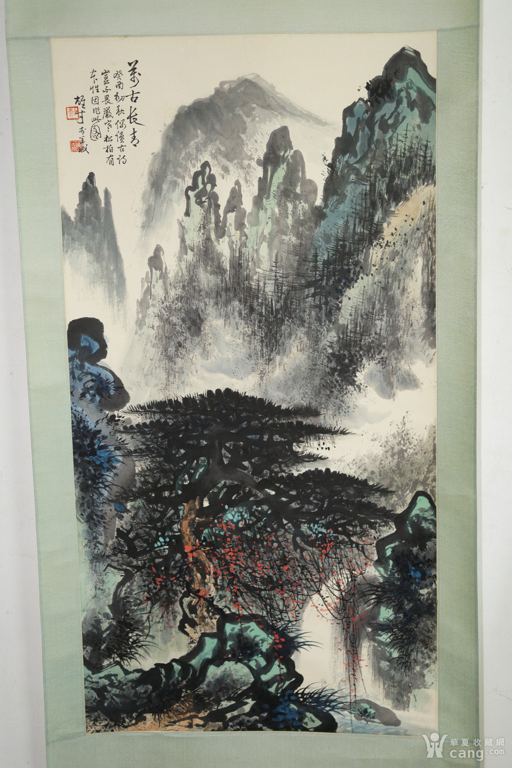 回流的广东画家黎雄才大幅山水画 - 国画 - 字画